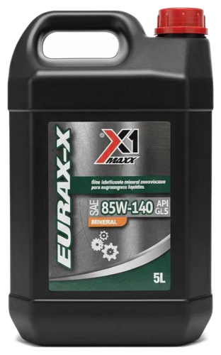 Embalagem do óleo X1 Maxx Eurax 85W140 GL5